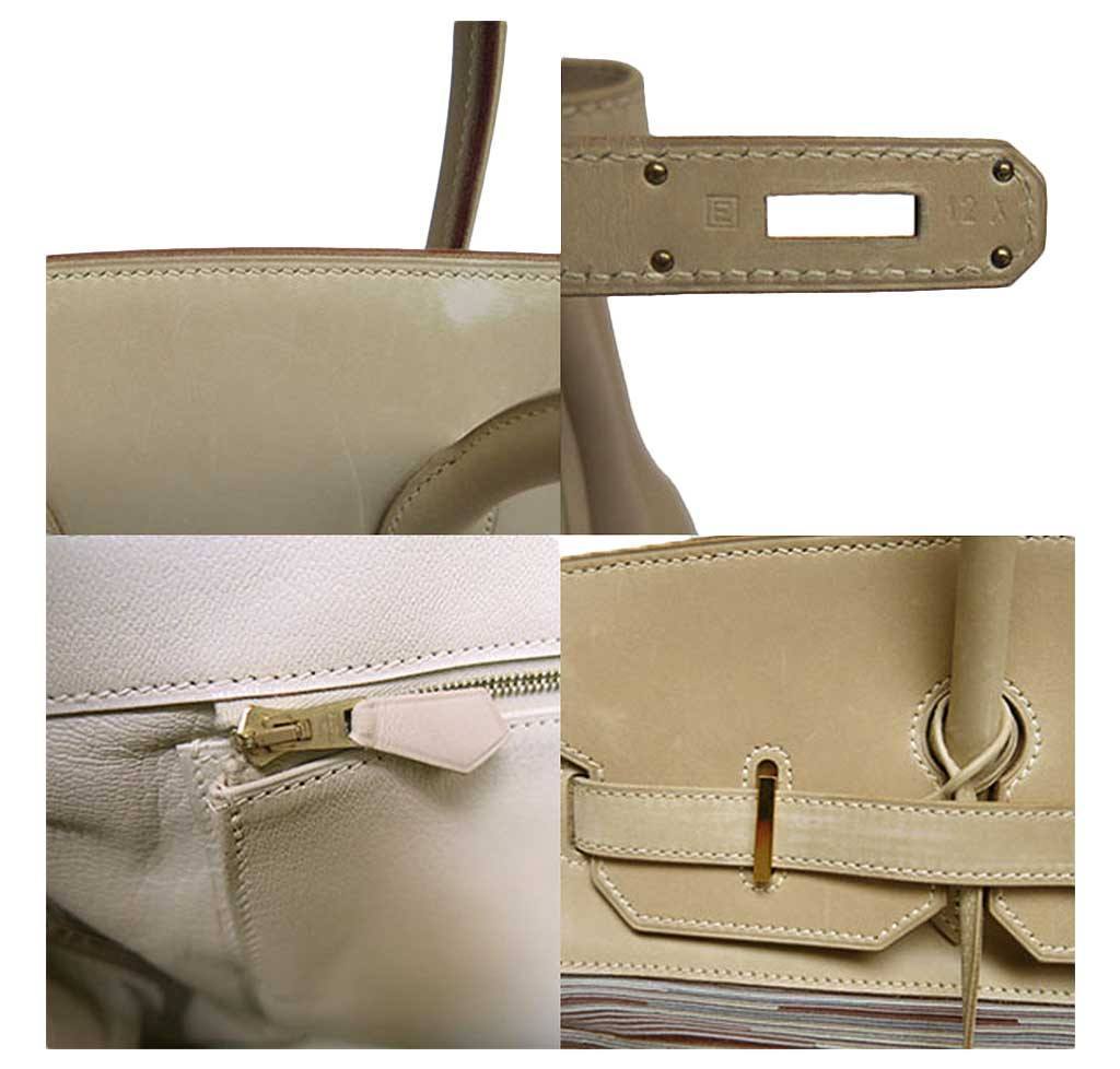 Hermes Birkin 35 Beige Vibrato Gold Hardware