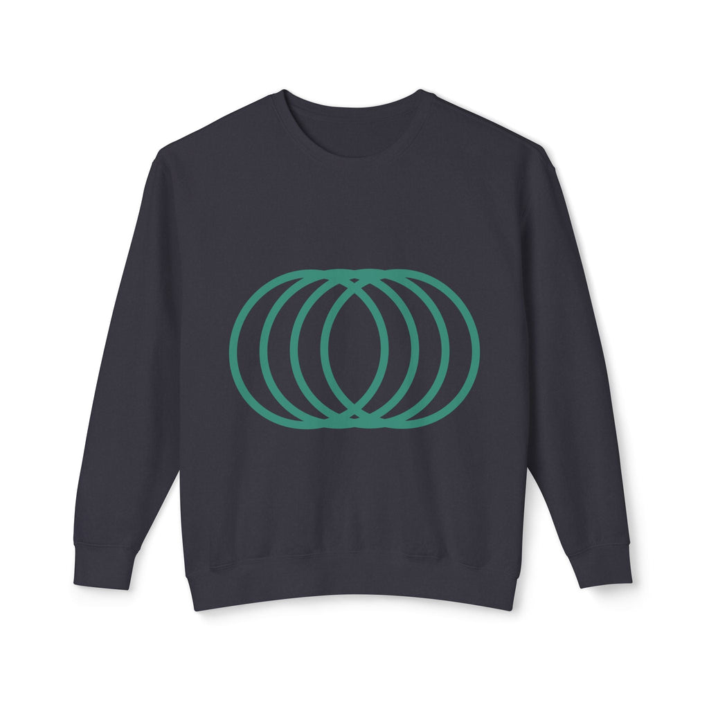 Overlapping Rings Crewneck Sweatshirt | Minimal Geometric Design