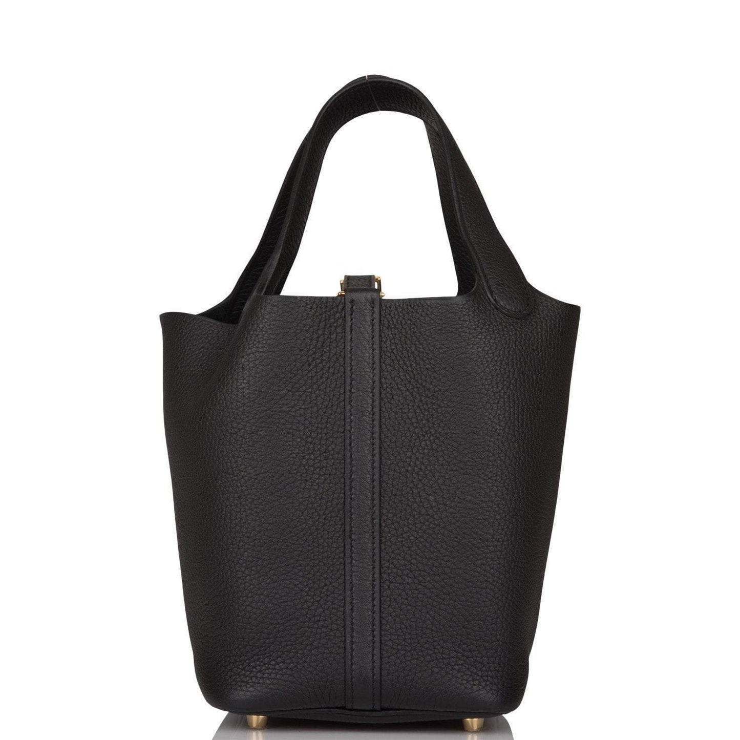 Hermes Black Clemence Picotin Lock 18cm Gold Hardware
