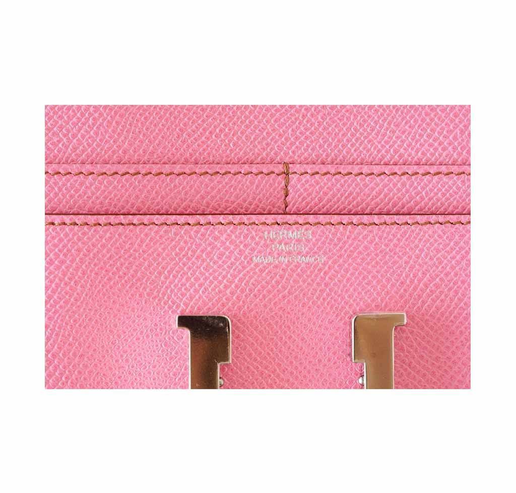 Hermes Constance 5P Pink Epsom Leather Palladium Hardware-