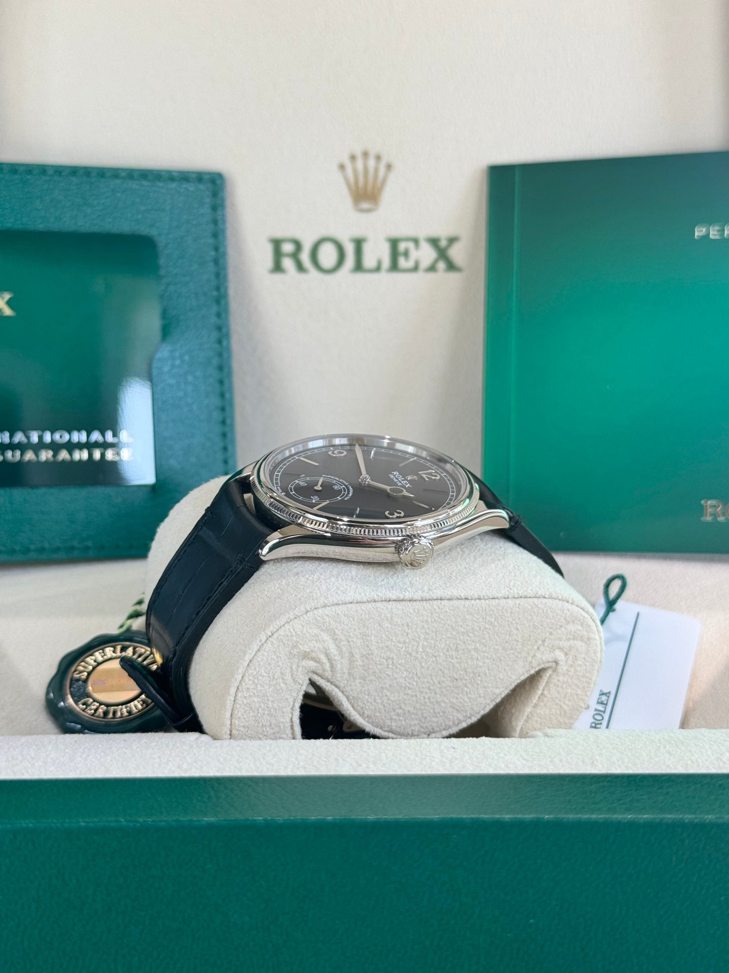 Rolex 1908 39 52509 Black Dial Watch