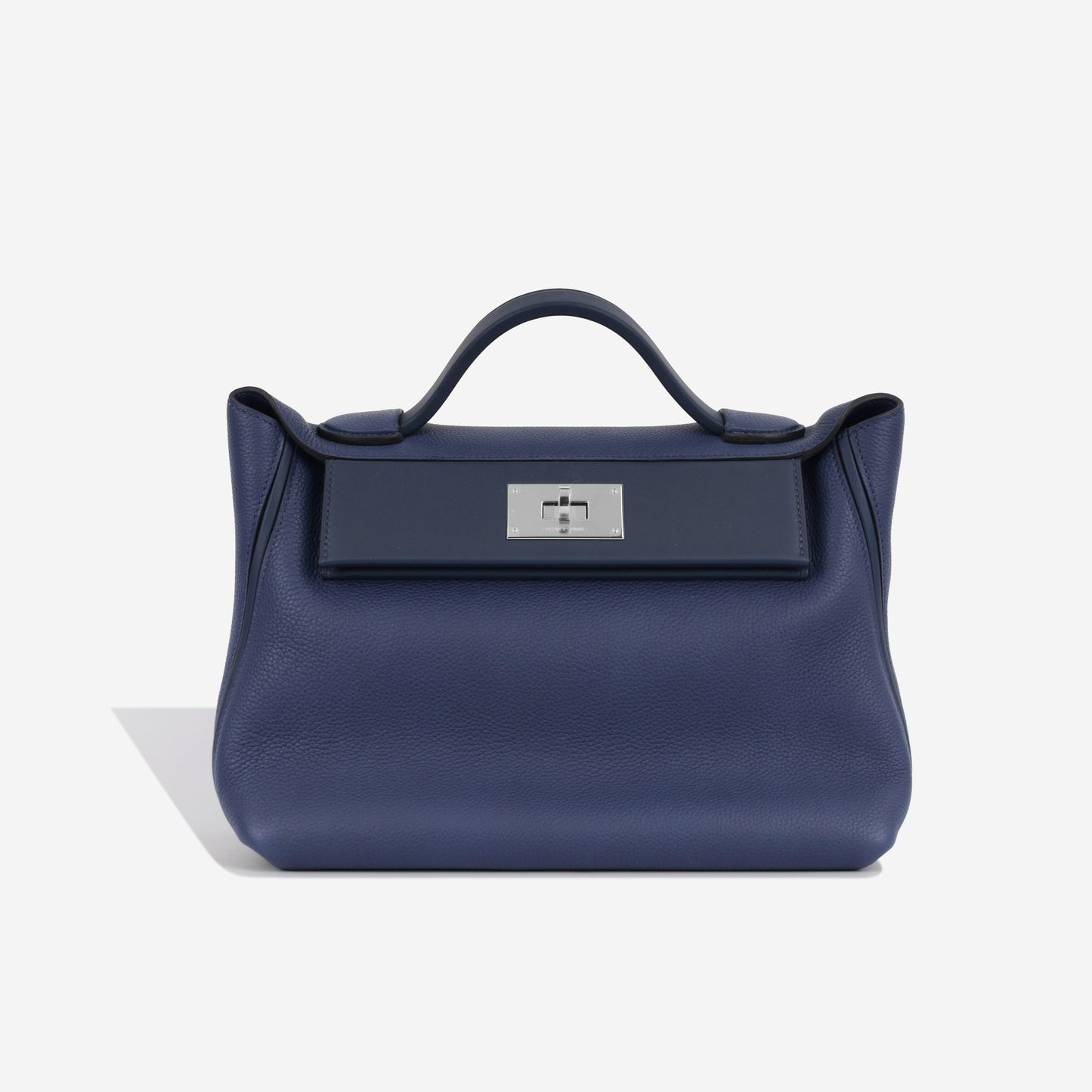 Hermès 24/24 29 Bag in Bleu Marine Togo Leather with Palladium Hardware