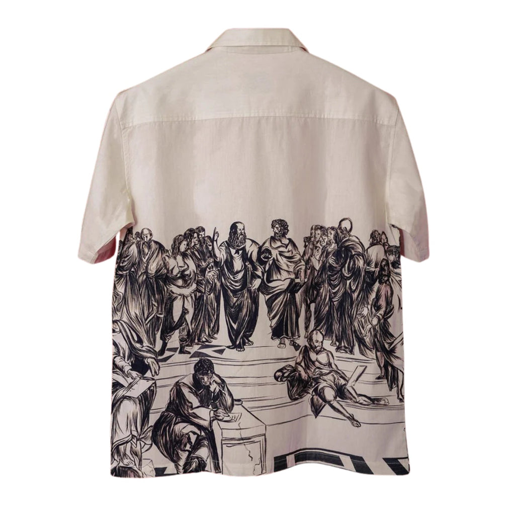 School of Athens Oversized Women's Cotton Shirt