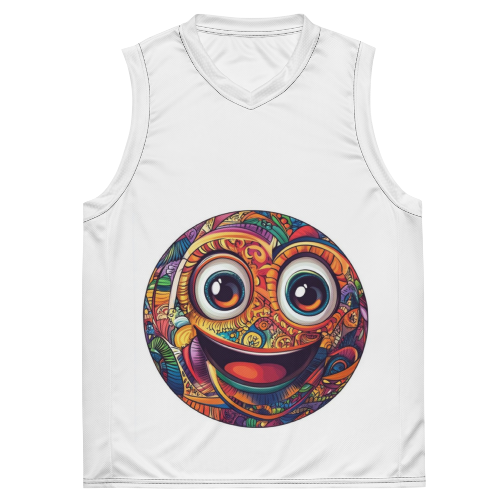 Recycled Unisex Basketball Jersey – Printed Design