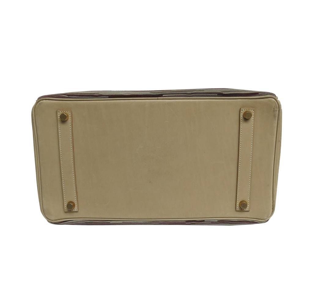 Hermes Birkin 35 Beige Vibrato Gold Hardware