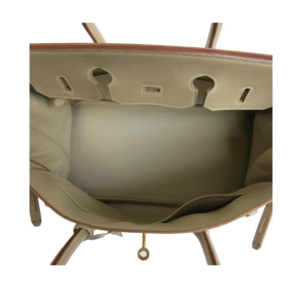 Hermes Birkin 35 Beige Vibrato Gold Hardware