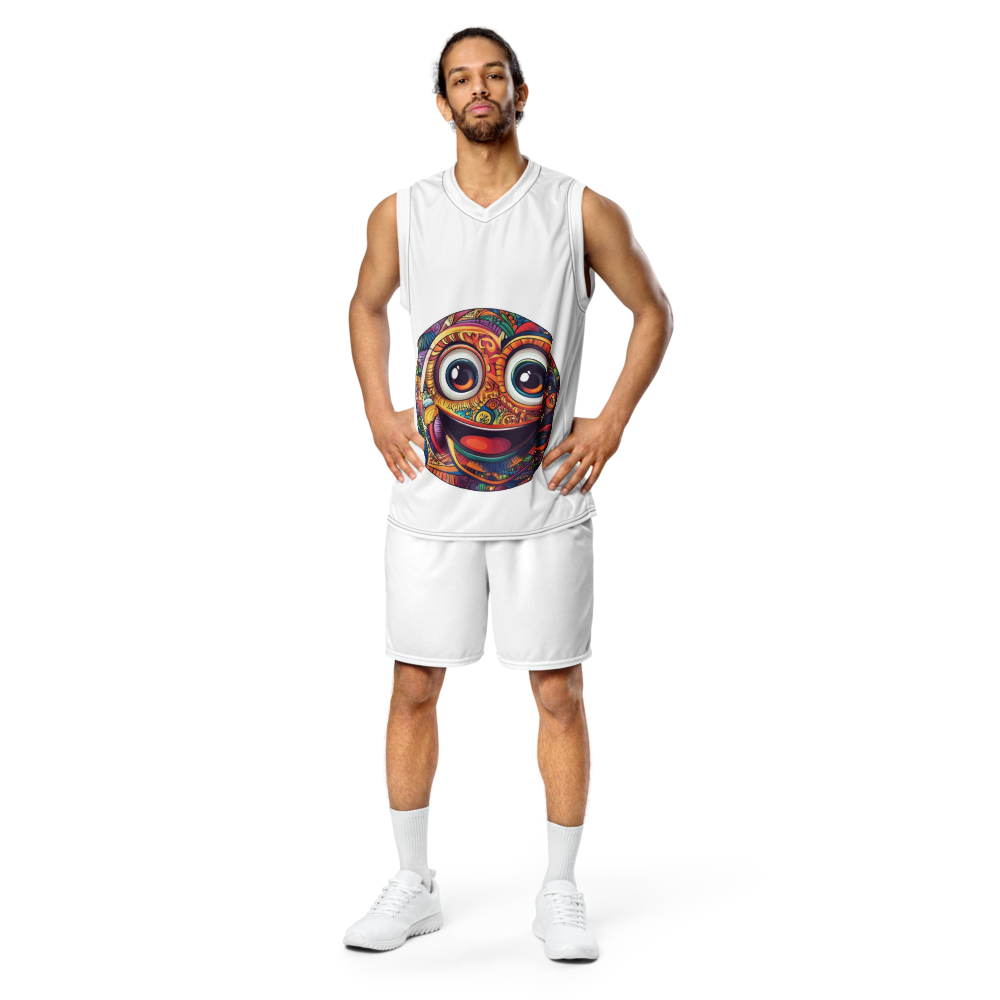 Recycled Unisex Basketball Jersey – Printed Design