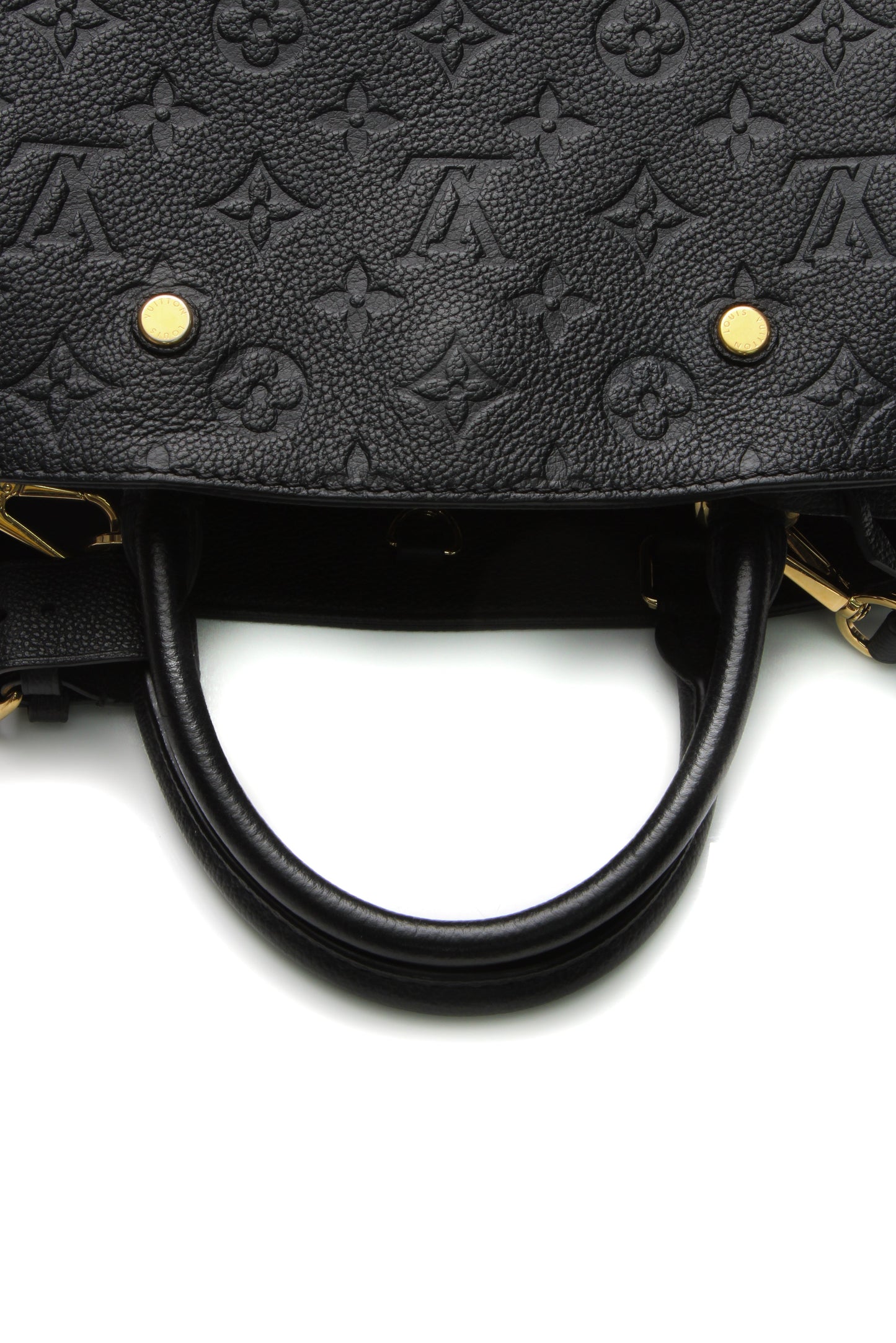 The bag being carried on the forearm
