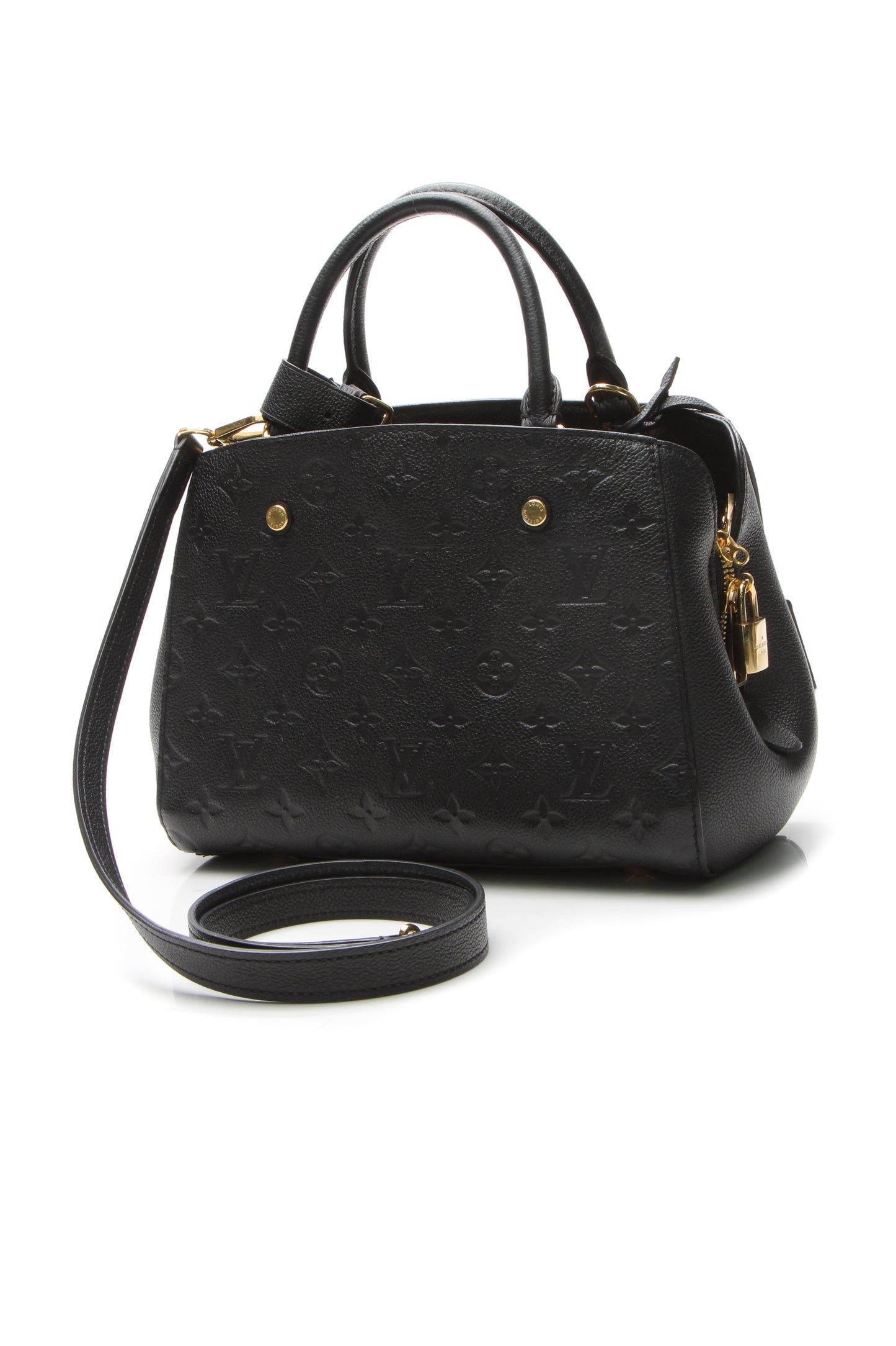 The bag shown with its removable shoulder strap attached