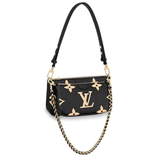 An image of the interior, showing the flat pocket inside the large pochette