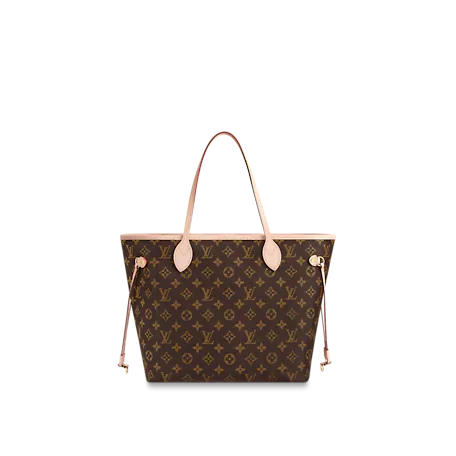 A close-up image showing the texture of the Monogram coated canvas.