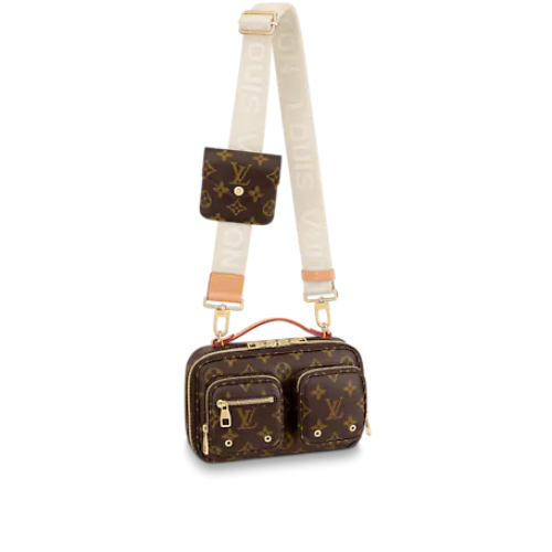 Front view of the Louis Vuitton Utility Crossbody in Monogram canvas