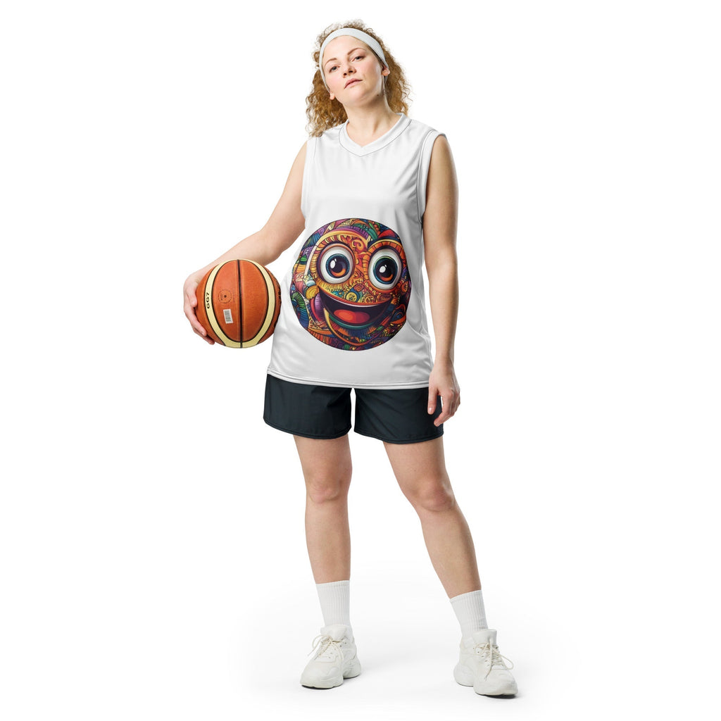 Recycled Unisex Basketball Jersey – Printed Design