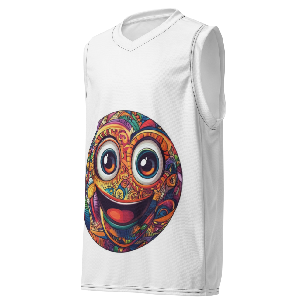 Recycled Unisex Basketball Jersey – Printed Design