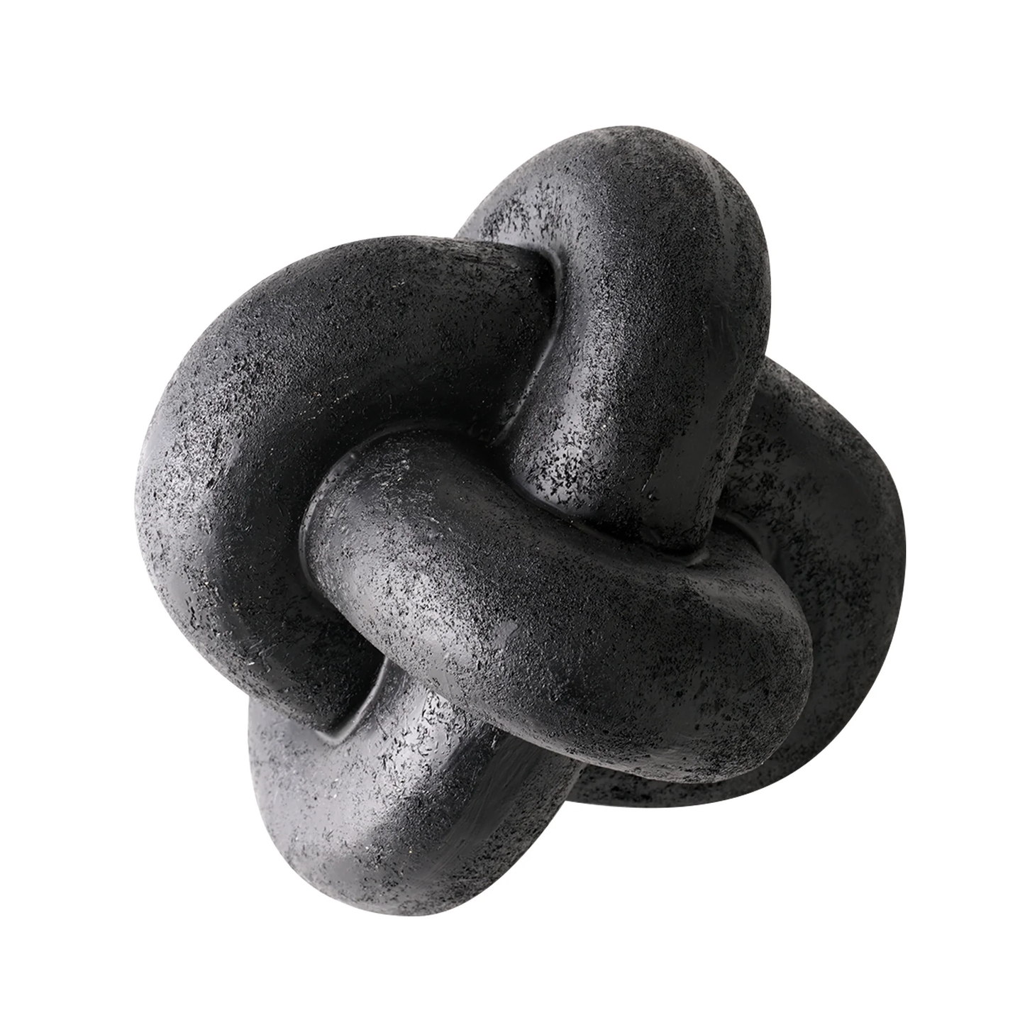 Decorative knot sculpture on a white background
