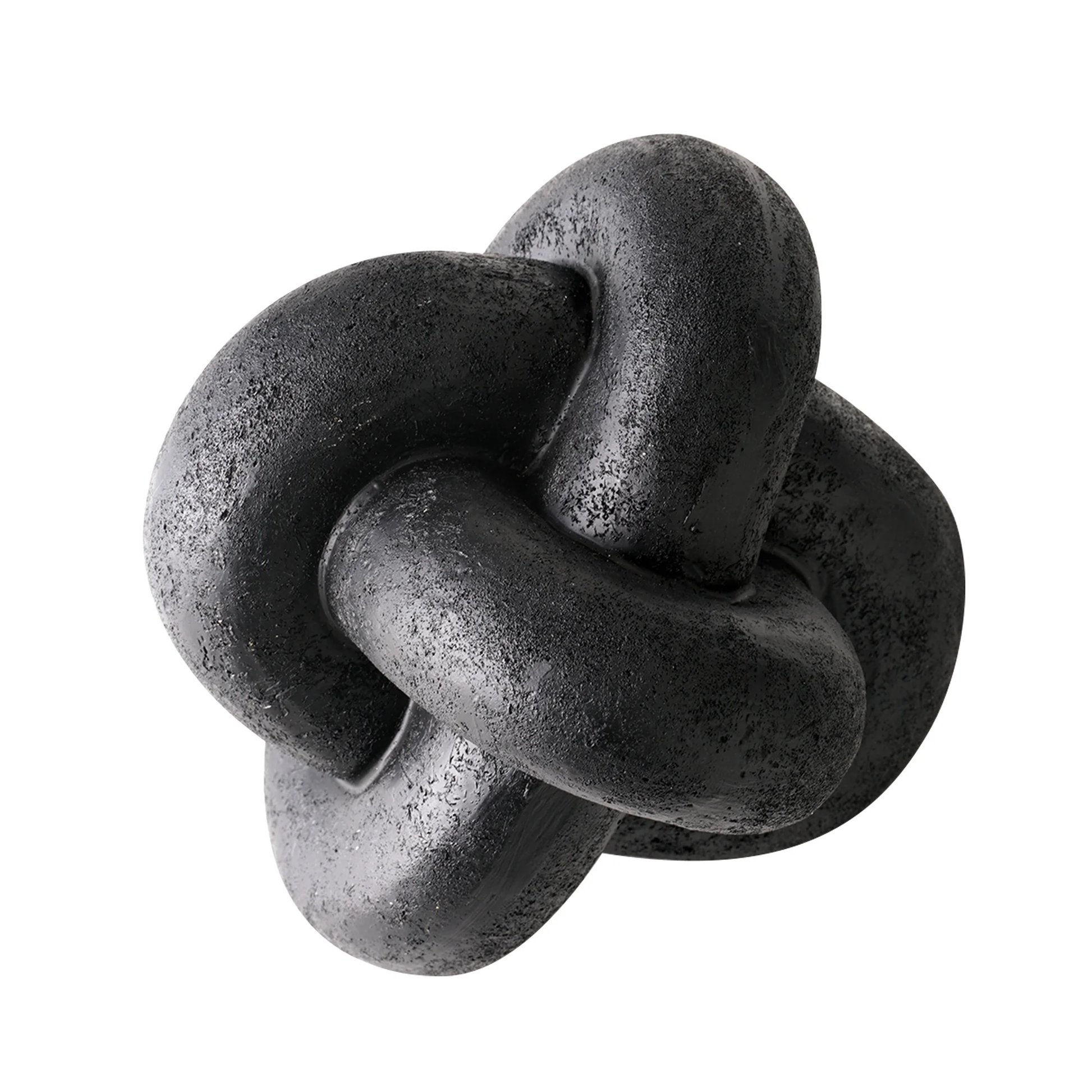 Decorative knot sculpture on a white background